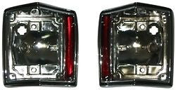 1970-1972 EL CAMINO TAIL LIGHT BEZEL CHROME HOUSINGS